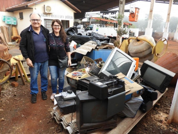A ação faz parte da nova campanha de lixo eletrônico. (Assessoria)