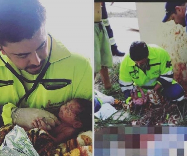 A equipe médica chama a menina de Giovana. A família de Ingrid, porém, diz que a bebê deve ser batizada como Jenifer (Foto: Divulgação/Arteris )