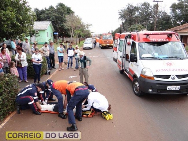 Duas pessoas ficaram feridas. (Foto: Correio do Lago)