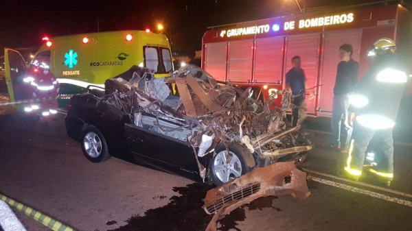 A colisão fatal foi registrada em um trecho de \'reta\'. (Foto: CGN)