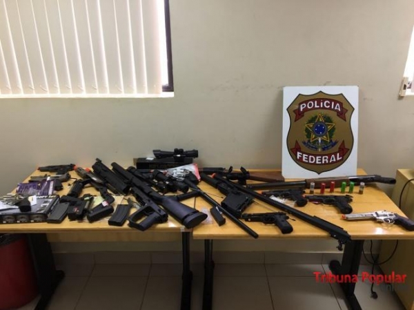 Na ação policial, duas pessoas foram presas em flagrante. (Fotos:PF)