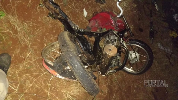 Motociclista morreu carbonizado após se envolver em acidente com carro e caminhão, na BR-163 (Foto: Arquivo pessoal)