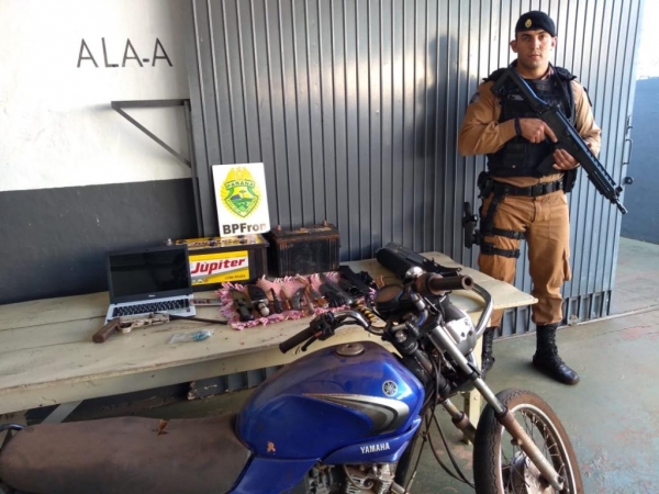 Os envolvidos foram encaminhados a justiça.(Fotos: BPFron)