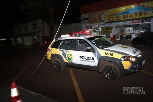O fio ficou exposto. (Fotos: Portal Nova Santa Rosa)