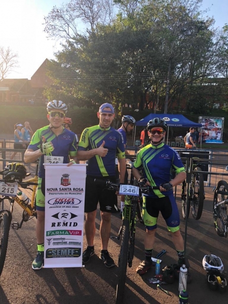 A largada aconteceu as 08h00.(Fotos: Portal Nova Santa Rosa)