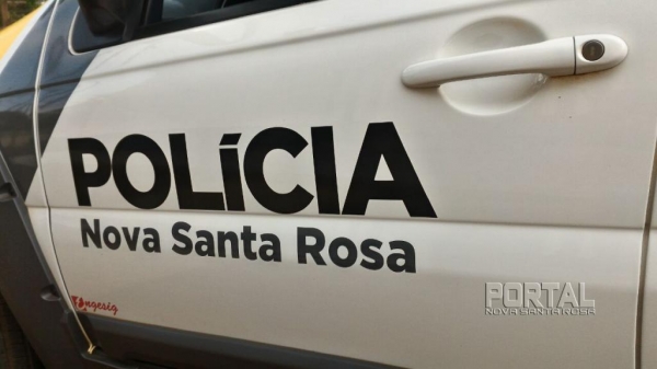 Um boletim de ocorrência foi registrado. (Foto: Portal Nova Santa Rosa)