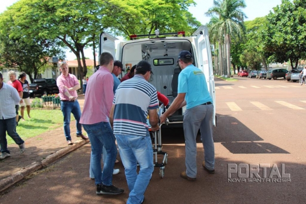 Jeferson foi encaminhado para Marechal Rondon. (Fotos: Portal Nova Santa Rosa)