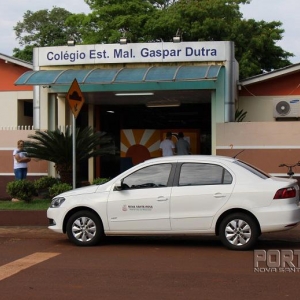 Votação no Colégio Gaspar Durtra. (Fotos: Portal Nova Santa Rosa)