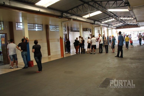 A votação até o momento foi tranquila na cidade. (Foto: Porta Nova Santa Rosa