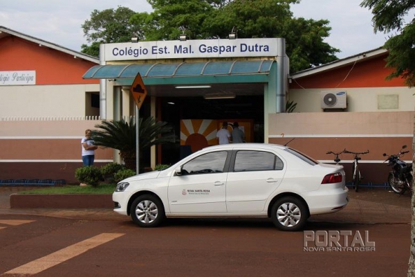 Votação no Colégio Gaspar Dutra. (Fotos: Portal Nova Santa Rosa)