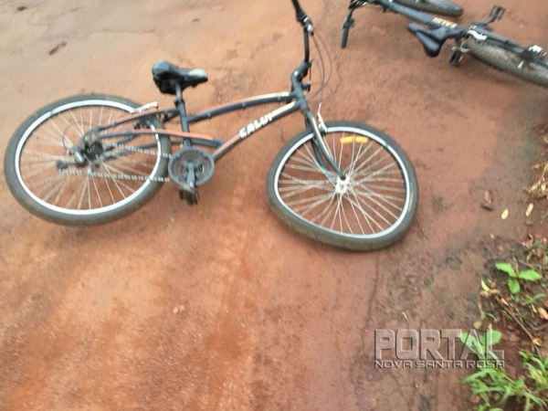 A ciclista recusou atendimento. (Foto: Marcio Cerny/Marechal News)