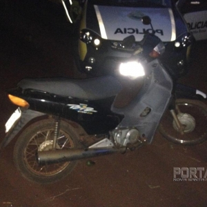 Moto furtada em dezembro do ano passado. (Foto: Portal Nova Santa Rosa)