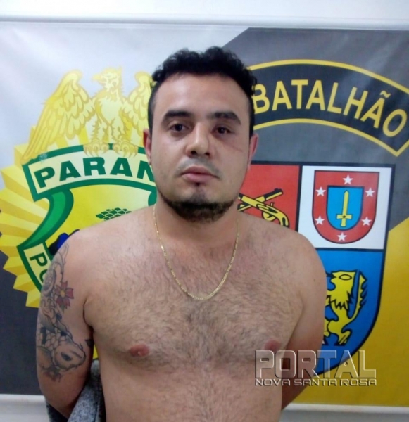 Rafael Gomes De Souza foi preso no final da tarde de hoje. (Foto: Bogoni/Radar B.O./Catve)