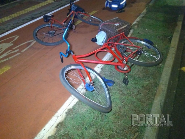 Um ciclista ficou ferido. (Foto: Bogoni/Radar B.O./Catve)