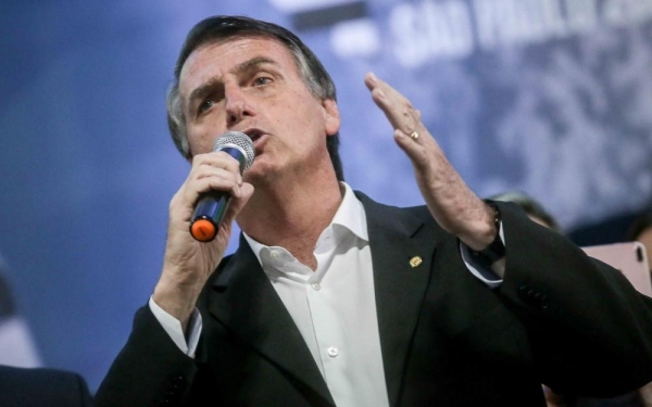 O candidato do PSL à Presidência, Jair Bolsonaro — Foto: Dario Oliveira/Estadão Conteúdo
