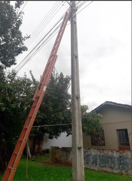 A vítima caiu de uma altura de 3 metros. (Foto: Portal Rondon)