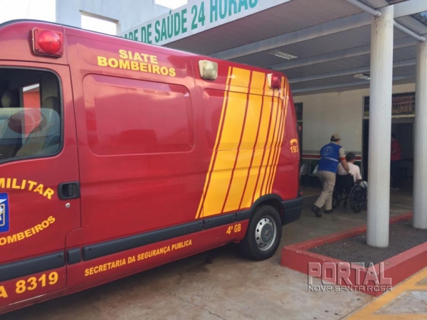 O trabalhador foi para atendimento médico. (Marcio Cerny/Marechal News)