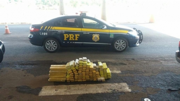 A apreensão foi na BR 163. (Foto: PRF)