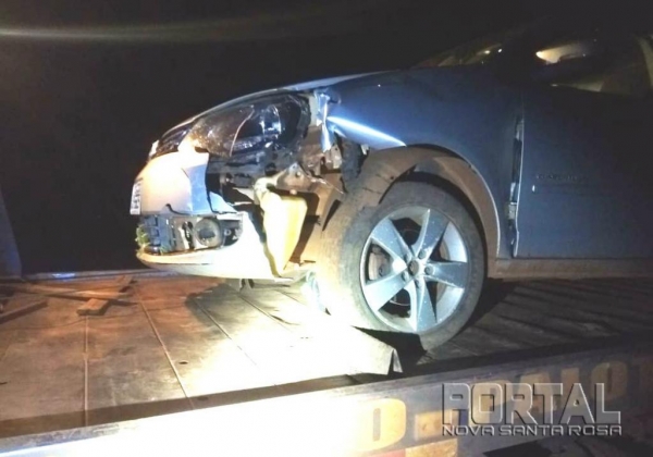 O veículo foi detido pela PM. (Foto: Portal Palotina)