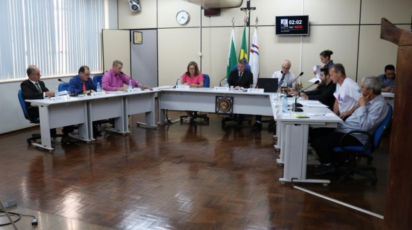 Sessão Ordinária da Câmara de Palotina realizada na segunda-feira. (Foto:  Assessoria de Imprensa/Câmara