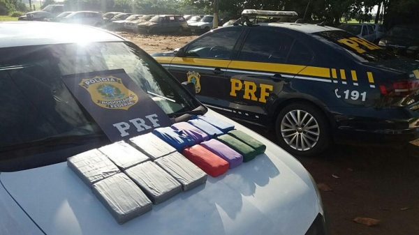 Droga apreendida. (Foto: PRF)