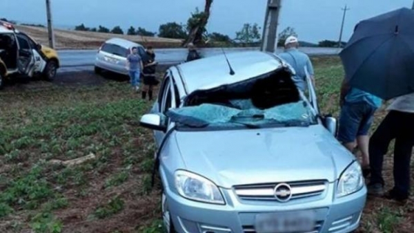  Acidente foi registrado na tarde de sábado (3), no Sudoeste do Paraná (Foto: PP NEWS )