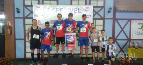 O atleta da cidade tem apoio da Cicles Motos e Prefeitura Municipal de Nova Santa Rosa.(Foto: Portal Nova Santa Rosa