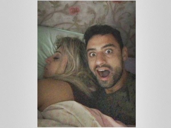 Daniel tirou selfie com a esposa de Juninho, momentos antes de morrer. Foto: Reprodução/WhatsApp
