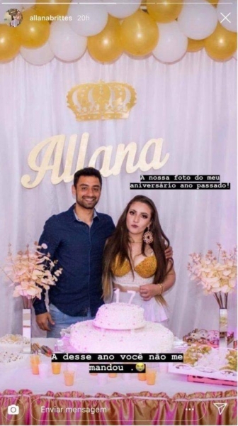 Daniel esteve no aniversário de 17 anos de Allana