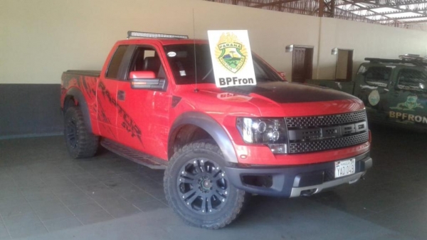 O BPFron recuperou a caminhonete. (Foto: BPFron)