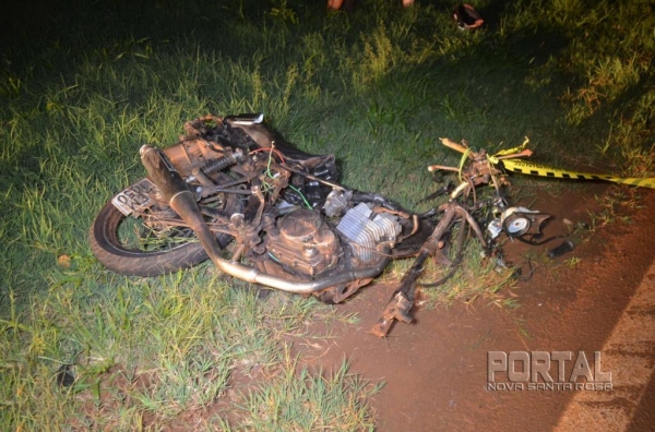 O acidente fatal foi na noite de ontem.Fotos: Bogoni/Radar BO/Catve