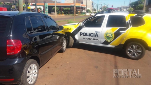 Na colisão ninguém ficou ferido. (Fotos: Portal Palotina)