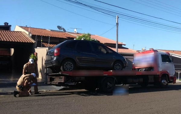 Idoso morre atropelado por caminhão-guincho em Londrina — Foto: Marcelino Barbosa/RPC