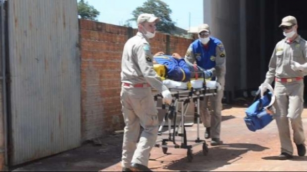 Vítima sofreu traumatismo craniano e foi levado para o hospital com risco de morte. (Foto: Catve)