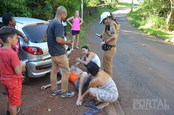 O Samu socorreu a vítima. (Fotos: Fotos: Bogoni/Radar BO/Catve)