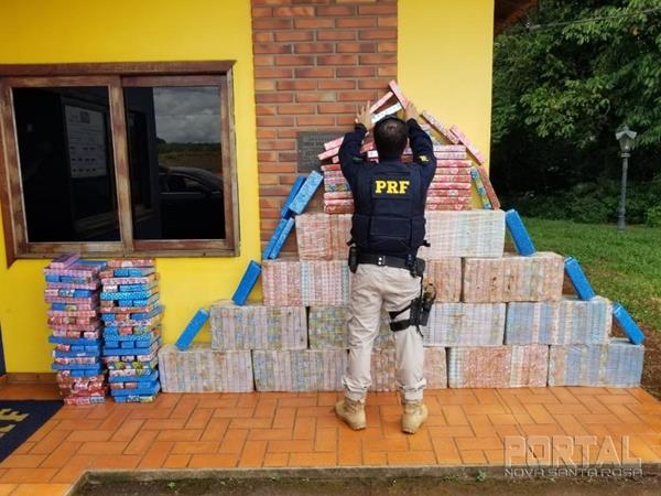 A droga totalizou 522 quilos. (Foto: PRF)