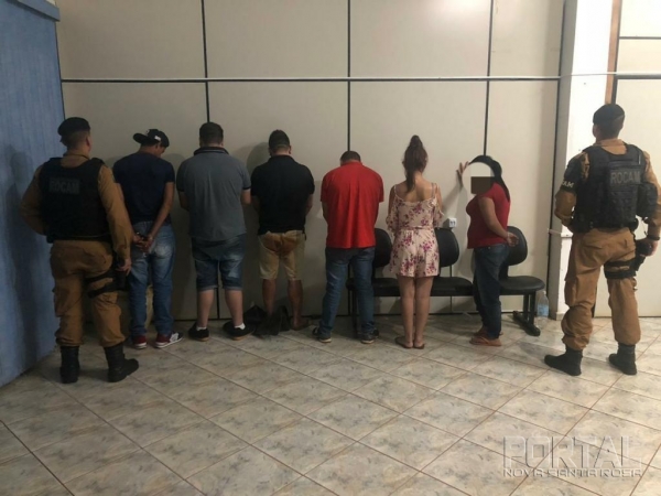 Os envolvidos foram encaminhados para a polícia judiciária. (Foto: BPFron)