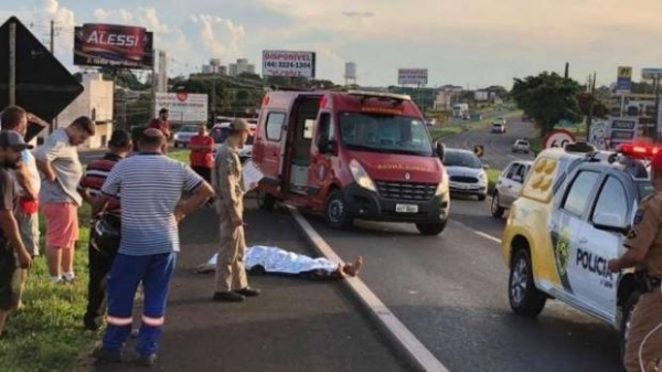 A vítima foi identificada como Hélio José Ribeiro Garcia, morador de Paiçandu.(Foto: Massa News)