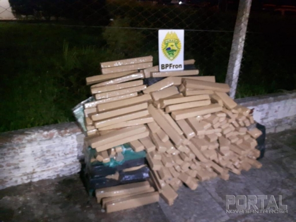 A droga totalizou  341 kg. (Fotos: BPFron)