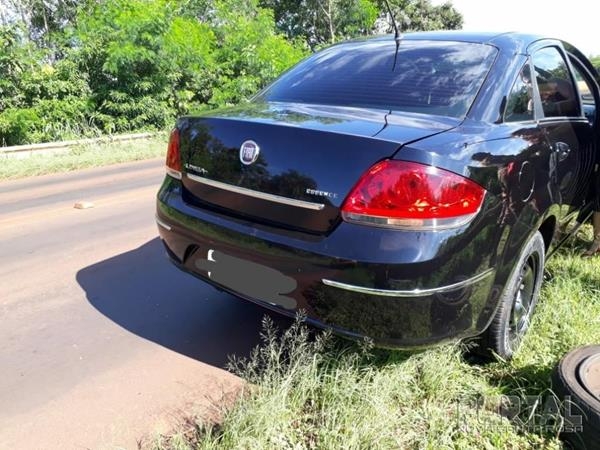 Uma equipe da Polícia Rodoviária Estadual atendeu a ocorrência (Foto: PRE/Divulgação )