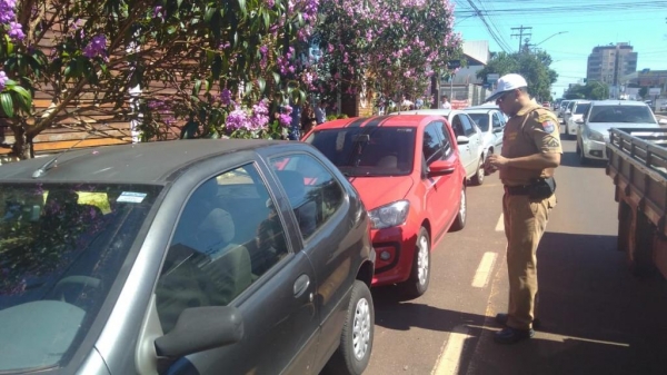 Segundo informações, a batida aconteceu no cruzamento das Ruas Santos Dumont e 15 de Novembro. (Foto: Catve)