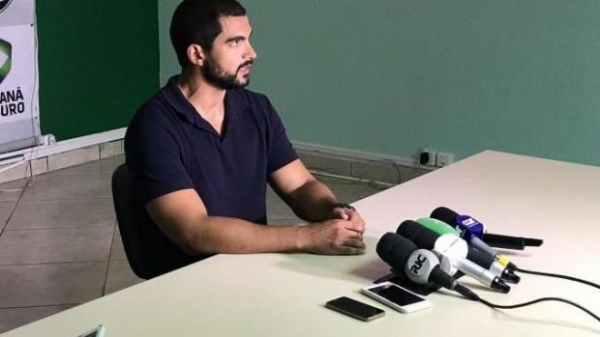 Novo delegado do GDE, Tiago da Silva Teixeira esclarece crime na tarde desta quarta-feira. (Foto: Catve)