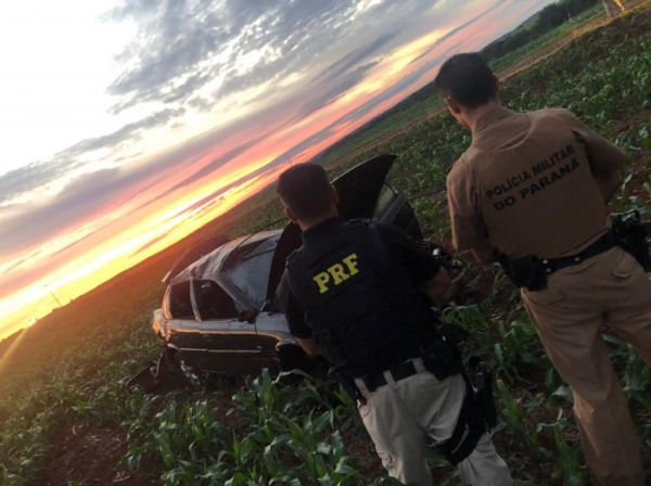 A ocorrência foi encaminhada à Polícia Federal de Foz do Iguaçu (Foto: PRF )