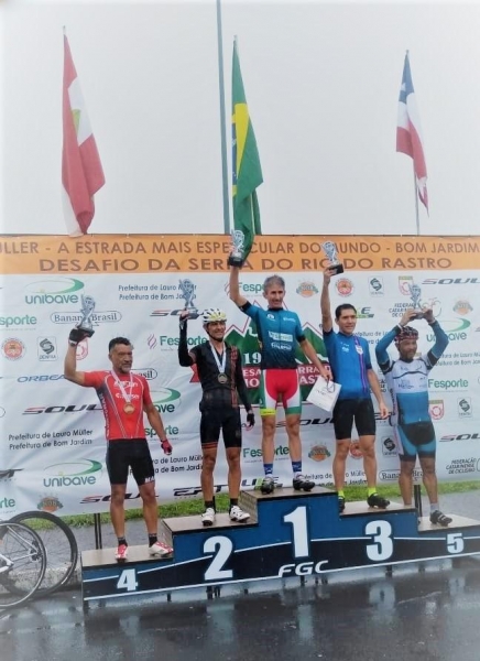 Rondonense Paul Lirio Berwig, campeão da categoria Estrada – Master C2 (Foto: Divulgação )