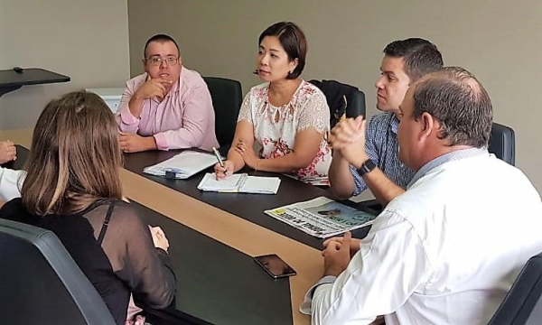 Reunião entre vereadores com o chefe da Casa Civil, Guto Silva, aconteceu hoje (14), em Toledo. (Foto: Assessoria)