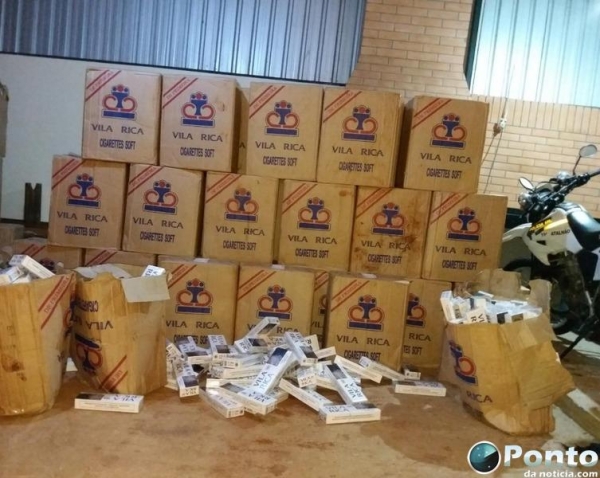 Todo o cigarro apreendido será entregue na Receita Federal de Guaíra.(Foto: Divulgação)