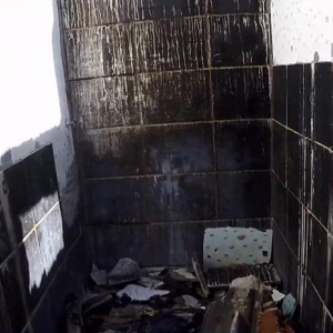 Jorge Tobias teve a casa inteira destruída em um incêndio em novembro do ano passado, em Piraquara — Foto: Reprodução/RPC