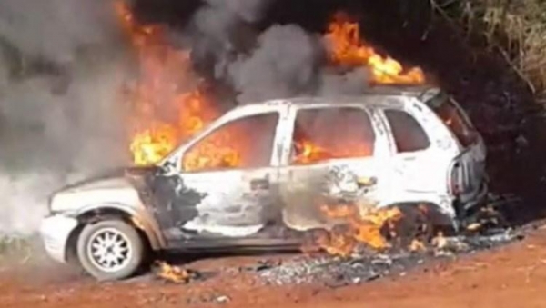 O crime ocorreu em uma estrada rural do município. (Foto: Rede Sul Notícias)