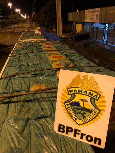 A apreensão foi na madrugada de hoje. (Foto: BPFron)