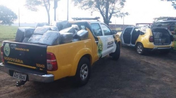 A droga foi totalizou 978,5 quilos.(Foto: PRF)